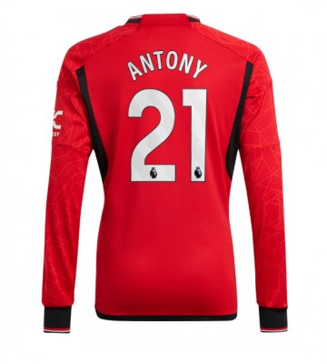 Manchester United Antony #21 Koszulka Podstawowych 2023-24 Długi Rękaw